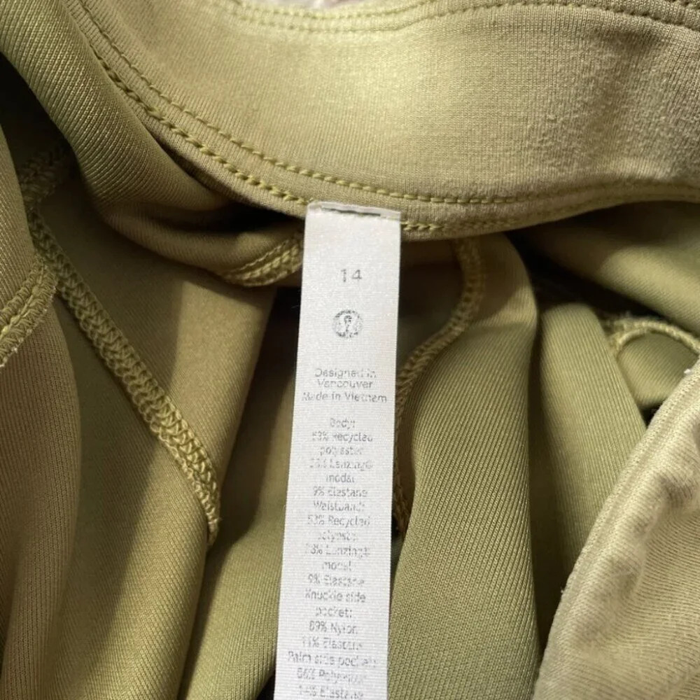 Lululemon Softstreme Relaxed High-Rise Pant Bronze Green Size 14 - Picture 8 of 8